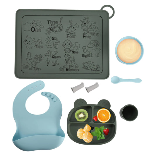 Silicone Tot Mealtime Kit - Suction Plates & Bowls