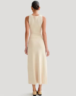 Chic Knit Sleeveless Maxi Dress