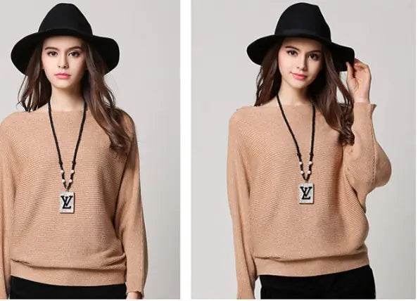 Chic Women's Long-Sleeve Knit Pullover