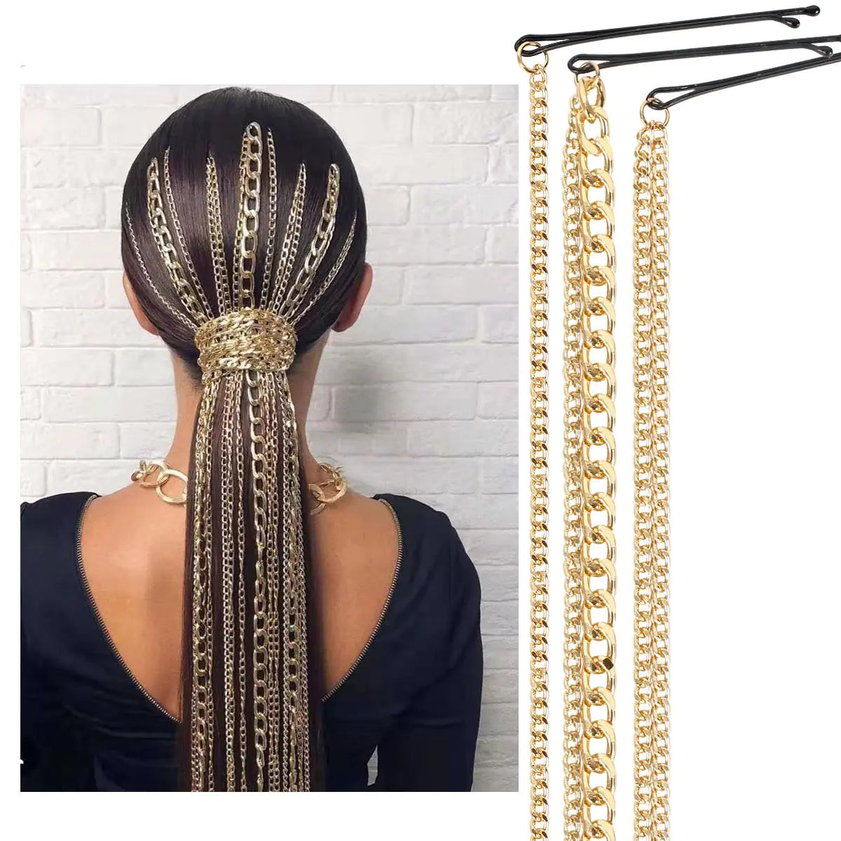 Ladies' Elegant Wave Hair Chain
