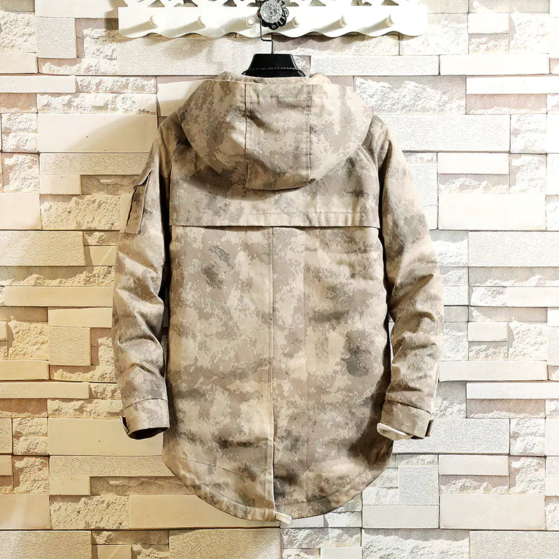 Camouflage Hooded Jacket - Autumn Military Style